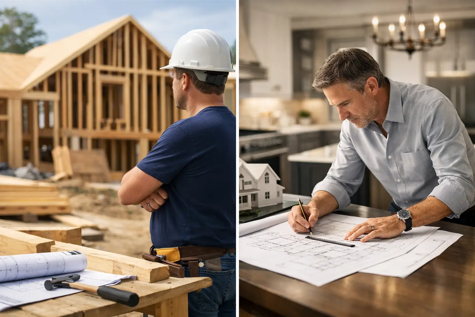 Custom Home Builder vs Architect